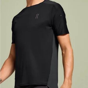 On Running Jet Black Athletic Tee